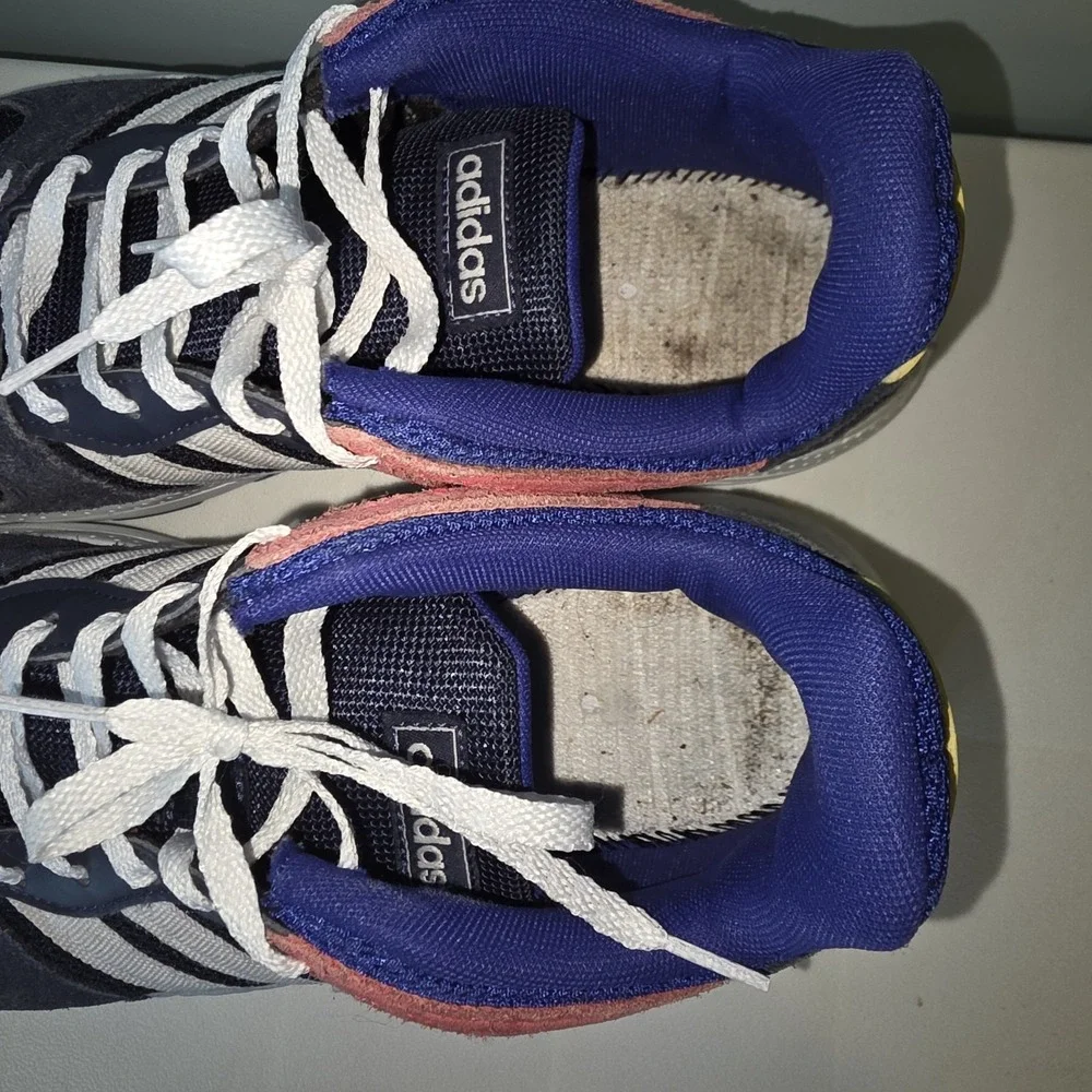 Adidas Cloudfoam Blue Chaos Legend Ink Shock Red‎ Men's Running Shoes 9 US